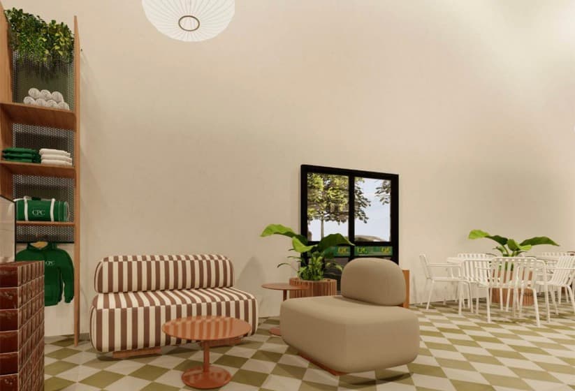 Rendering: the lounge
